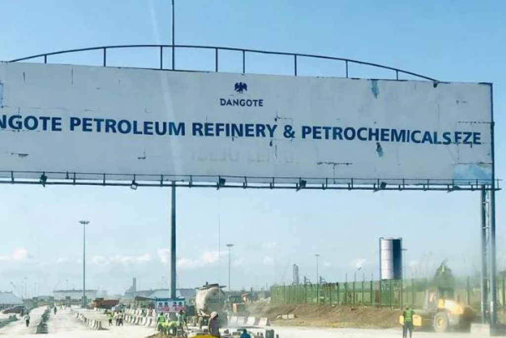 Dangote refinery has been ranked higher than the ten largest refineries in Europe.
