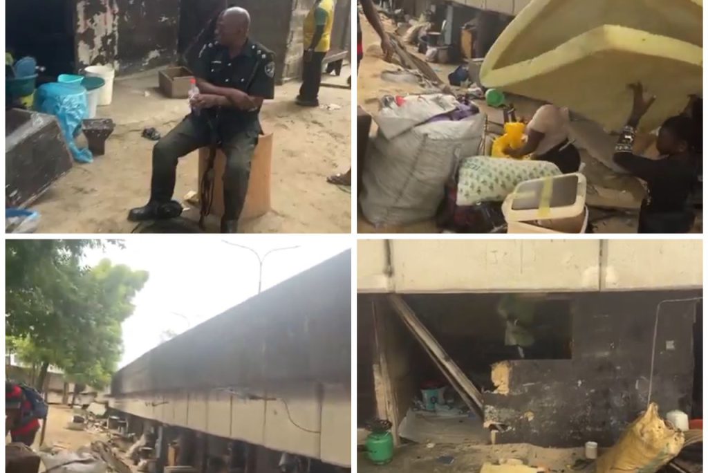 Lagos discovers under-bridge accommodation where tenants are charged N250,000 in rent.