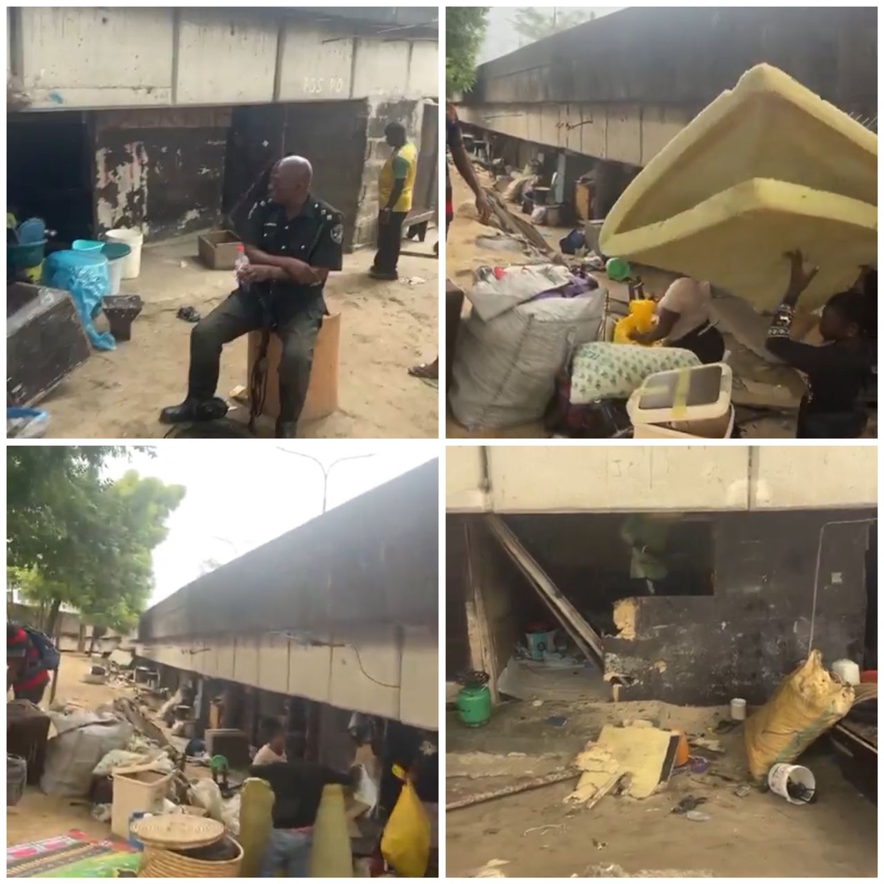 Lagos discovers under-bridge accommodation where tenants are charged N250,000 in rent.